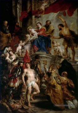  enfant - Madonna en trône avec l’enfant et les saints Baroque Peter Paul Rubens